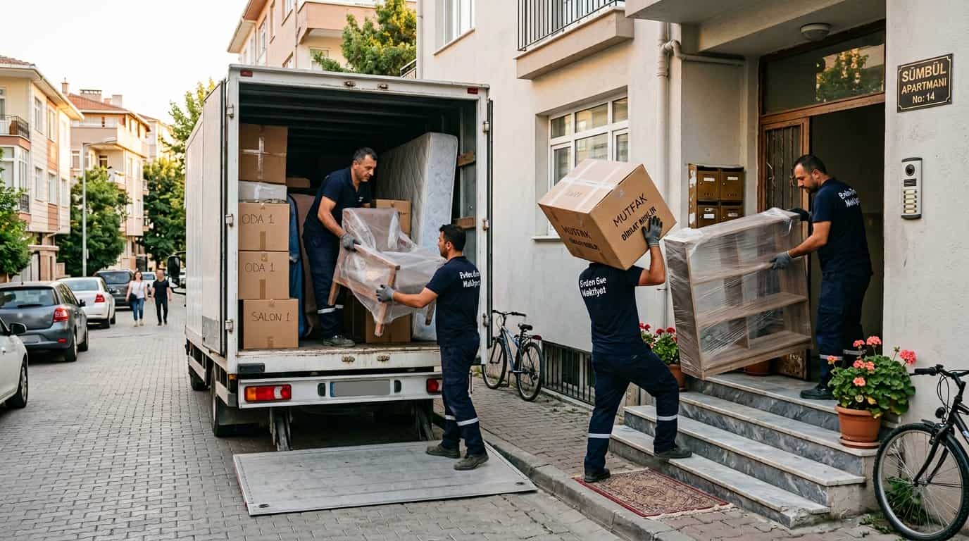 Koltuk ve Kanepe Taşıma kapsamında site icinde evden araca transfer